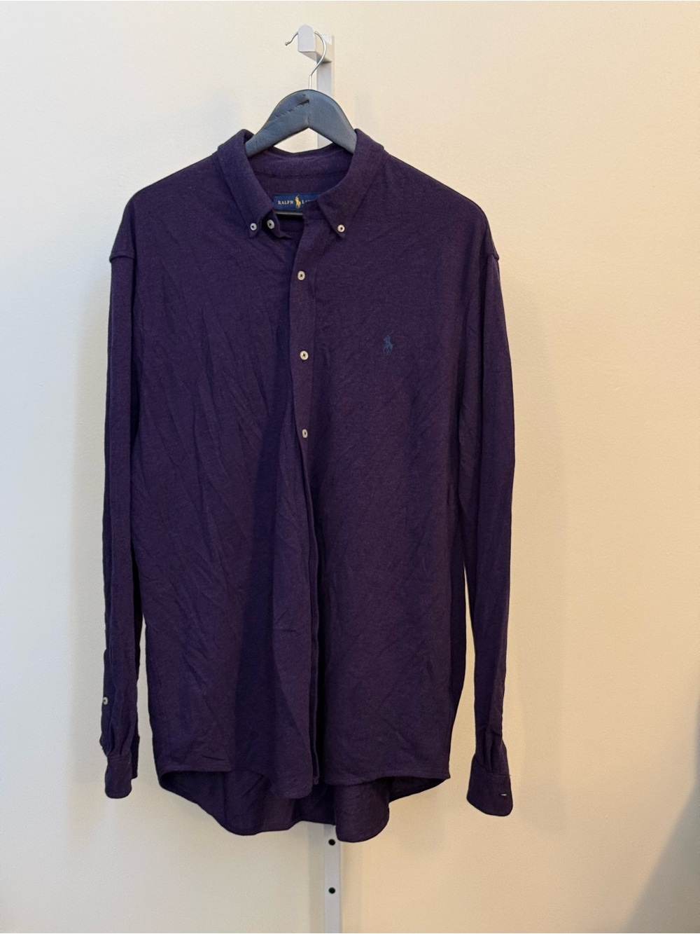 Ralph Lauren Men's Deep Purple Button-Down Shirt
